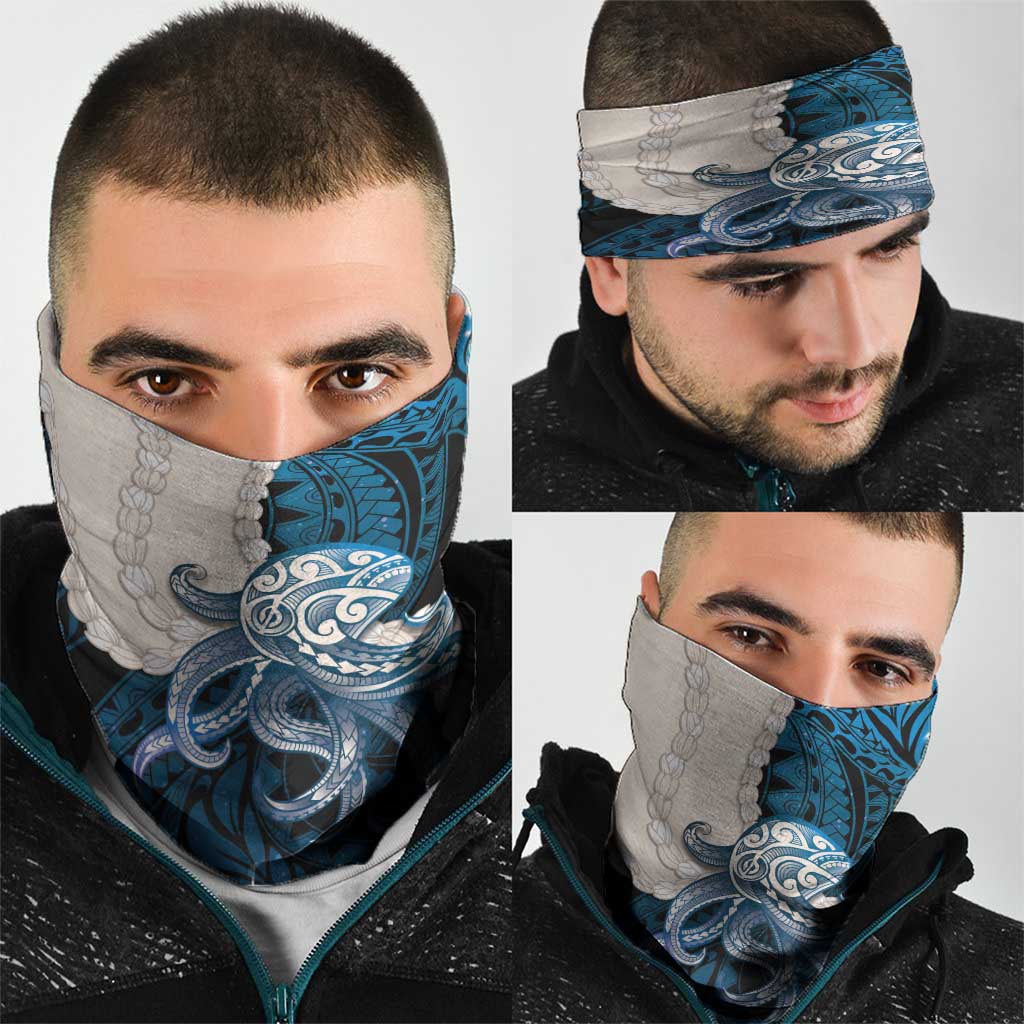 Blue Galaxy Polynesia Tribal Octopus Tattoo Neck Gaiter Pikake Lei Polynesian Pattern LT14 - Polynesian Pride