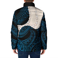 Blue Galaxy Polynesia Tribal Octopus Tattoo Padded Jacket Pikake Lei Polynesian Pattern LT14 - Polynesian Pride