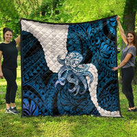 Blue Galaxy Polynesia Tribal Octopus Tattoo Quilt Pikake Lei Polynesian Pattern LT14 - Polynesian Pride