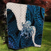 Blue Galaxy Polynesia Tribal Octopus Tattoo Quilt Pikake Lei Polynesian Pattern LT14 - Polynesian Pride