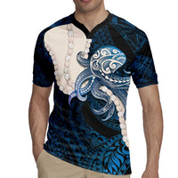 Blue Galaxy Polynesia Tribal Octopus Tattoo Rugby Jersey Pikake Lei Polynesian Pattern LT14 - Polynesian Pride