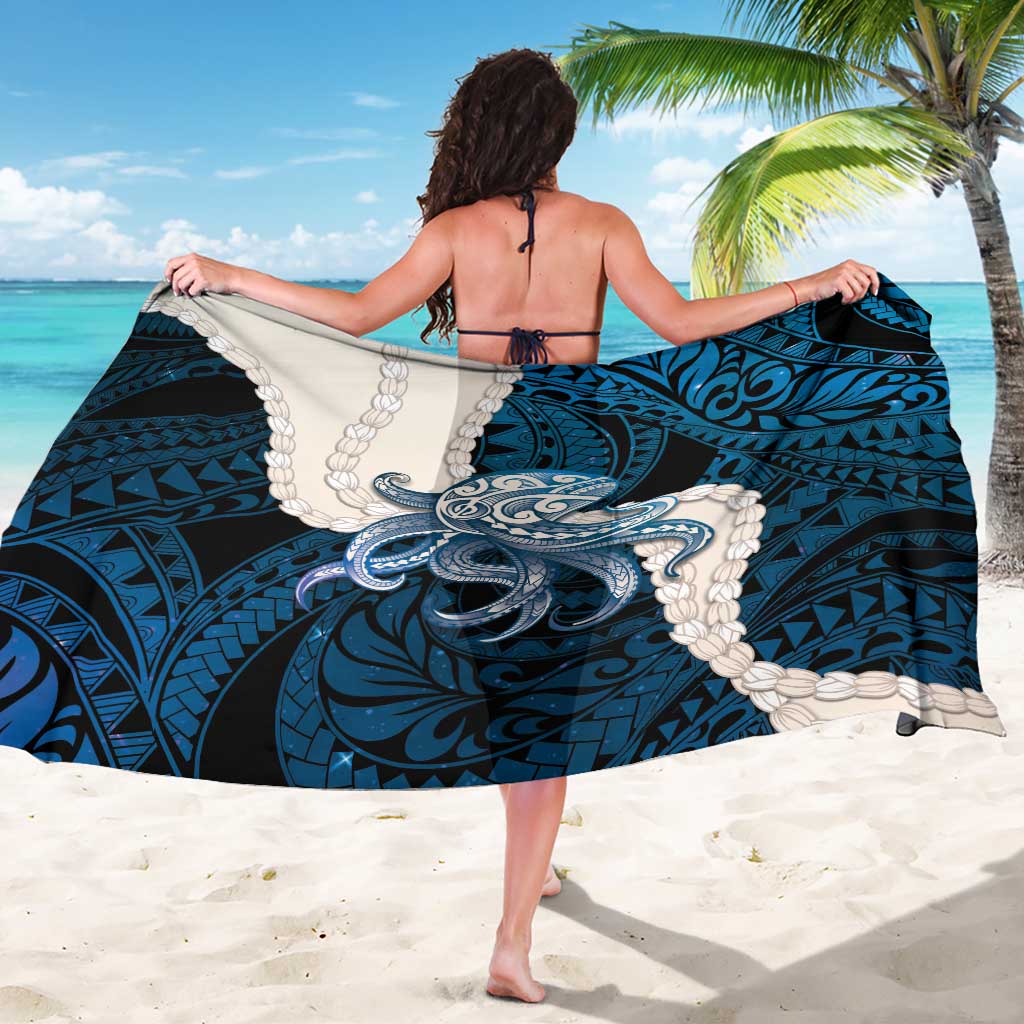 Blue Galaxy Polynesia Tribal Octopus Tattoo Sarong Pikake Lei Polynesian Pattern
