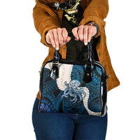 Blue Galaxy Polynesia Tribal Octopus Tattoo Shoulder Handbag Pikake Lei Polynesian Pattern LT14 One Size Blue - Polynesian Pride