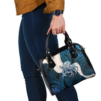 Blue Galaxy Polynesia Tribal Octopus Tattoo Shoulder Handbag Pikake Lei Polynesian Pattern LT14 - Polynesian Pride
