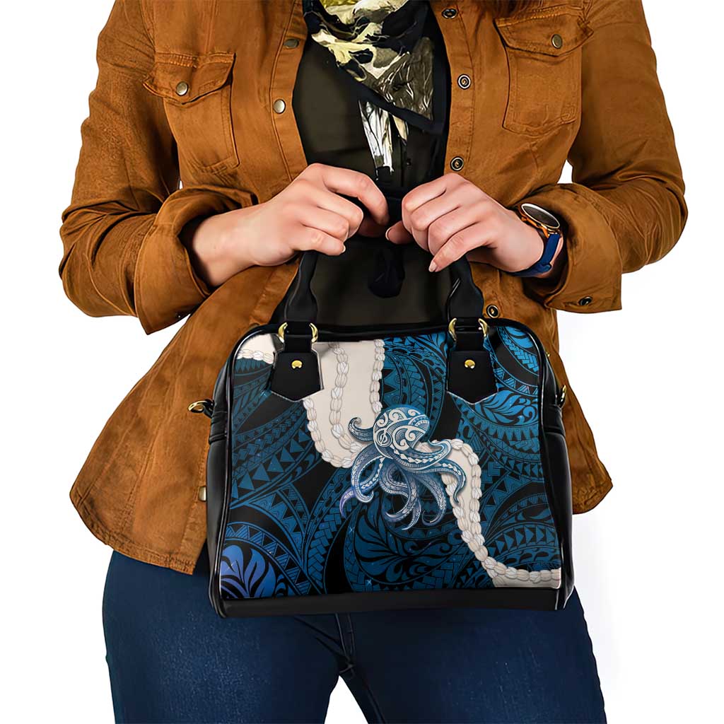Blue Galaxy Polynesia Tribal Octopus Tattoo Shoulder Handbag Pikake Lei Polynesian Pattern LT14 - Polynesian Pride