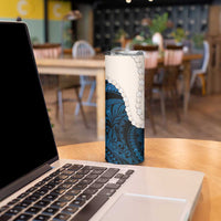 Blue Galaxy Polynesia Tribal Octopus Tattoo Skinny Tumbler Pikake Lei Polynesian Pattern LT14 - Polynesian Pride