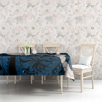 Blue Galaxy Polynesia Tribal Octopus Tattoo Tablecloth Pikake Lei Polynesian Pattern LT14 - Polynesian Pride