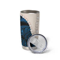 Blue Galaxy Polynesia Tribal Octopus Tattoo Tumbler Cup Pikake Lei Polynesian Pattern LT14 - Polynesian Pride