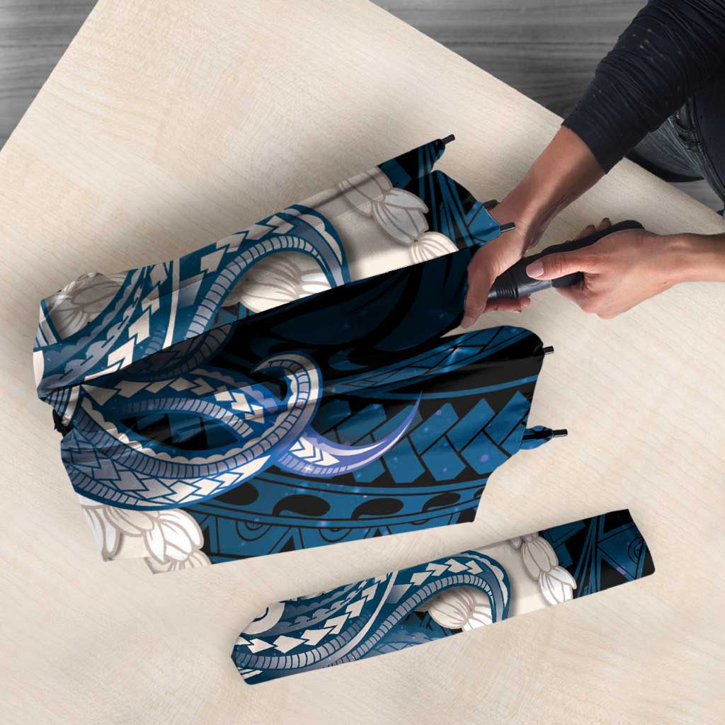 Blue Galaxy Polynesia Tribal Octopus Tattoo Umbrella Pikake Lei Polynesian Pattern LT14 - Polynesian Pride
