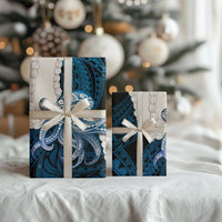 Blue Galaxy Polynesia Tribal Octopus Tattoo Wrapping Paper Pikake Lei Polynesian Pattern LT14 - Polynesian Pride