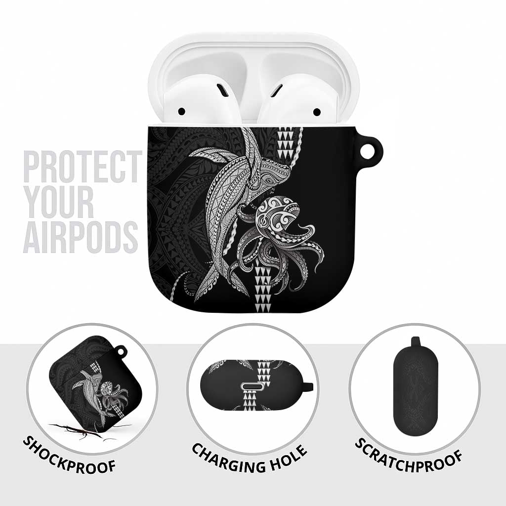 Kanaloa Aloha Hawaii AirPods Case Humpback Whale Octopus Tattoo Kakau Pattern LT14 - Polynesian Pride