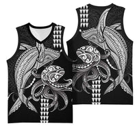 Kanaloa Aloha Hawaii Basketball Jersey Humpback Whale Octopus Tattoo Kakau Pattern LT14 - Polynesian Pride