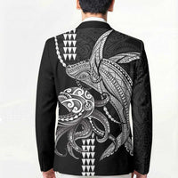 Kanaloa Aloha Hawaii Blazer Humpback Whale Octopus Tattoo Kakau Pattern LT14 - Polynesian Pride