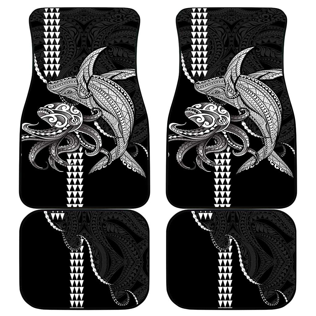 Kanaloa Aloha Hawaii Car Mats Humpback Whale Octopus Tattoo Kakau Pattern LT14 - Polynesian Pride
