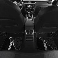 Kanaloa Aloha Hawaii Car Mats Humpback Whale Octopus Tattoo Kakau Pattern LT14 Set 2pcs - Back Black - Polynesian Pride