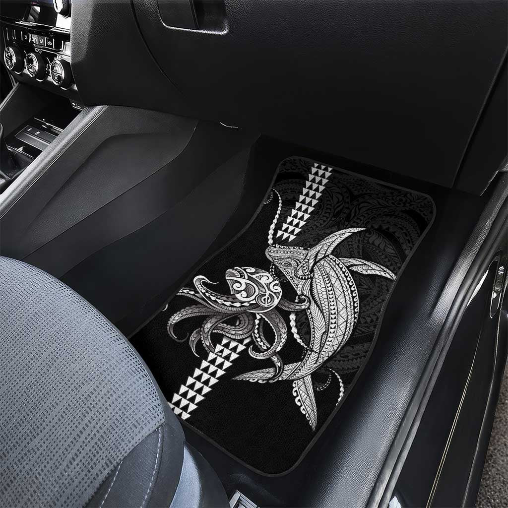 Kanaloa Aloha Hawaii Car Mats Humpback Whale Octopus Tattoo Kakau Pattern LT14 - Polynesian Pride