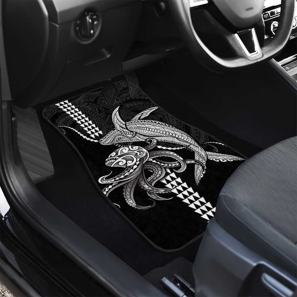 Kanaloa Aloha Hawaii Car Mats Humpback Whale Octopus Tattoo Kakau Pattern LT14 - Polynesian Pride