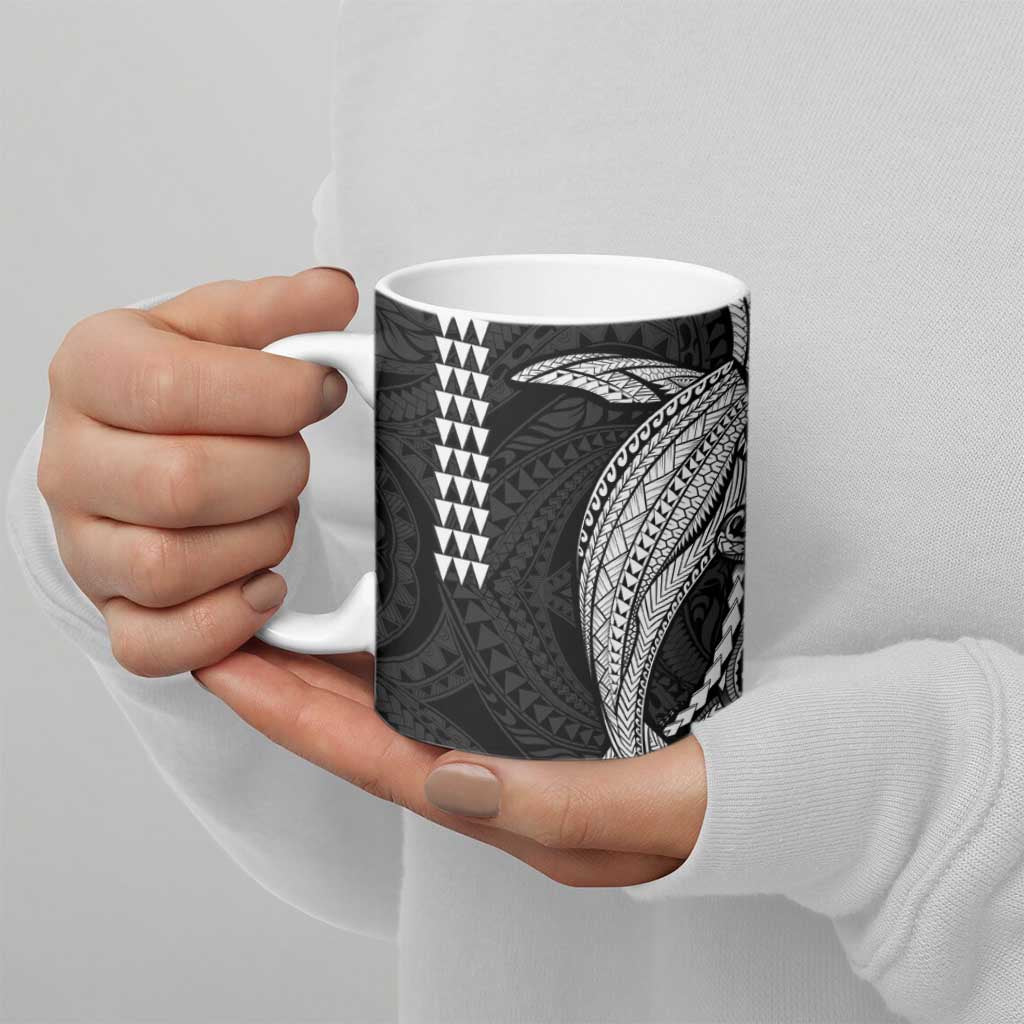 Kanaloa Aloha Hawaii Ceramic Mug Humpback Whale Octopus Tattoo Kakau Pattern LT14 - Polynesian Pride