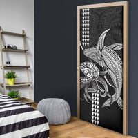 Kanaloa Aloha Hawaii Door Cover Humpback Whale Octopus Tattoo Kakau Pattern LT14 - Polynesian Pride