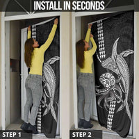 Kanaloa Aloha Hawaii Door Cover Humpback Whale Octopus Tattoo Kakau Pattern LT14 - Polynesian Pride