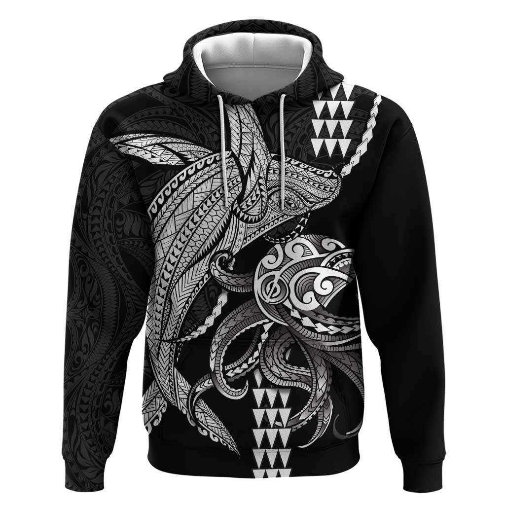 Kanaloa Aloha Hawaii Hoodie Humpback Whale Octopus Tattoo Kakau Pattern