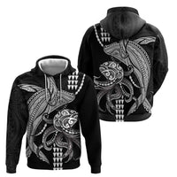 Kanaloa Aloha Hawaii Hoodie Humpback Whale Octopus Tattoo Kakau Pattern