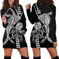 Kanaloa Aloha Hawaii Hoodie Dress Humpback Whale Octopus Tattoo Kakau Pattern