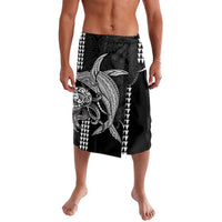 Kanaloa Aloha Hawaii Lavalava Humpback Whale Octopus Tattoo Kakau Pattern LT14 Black - Polynesian Pride