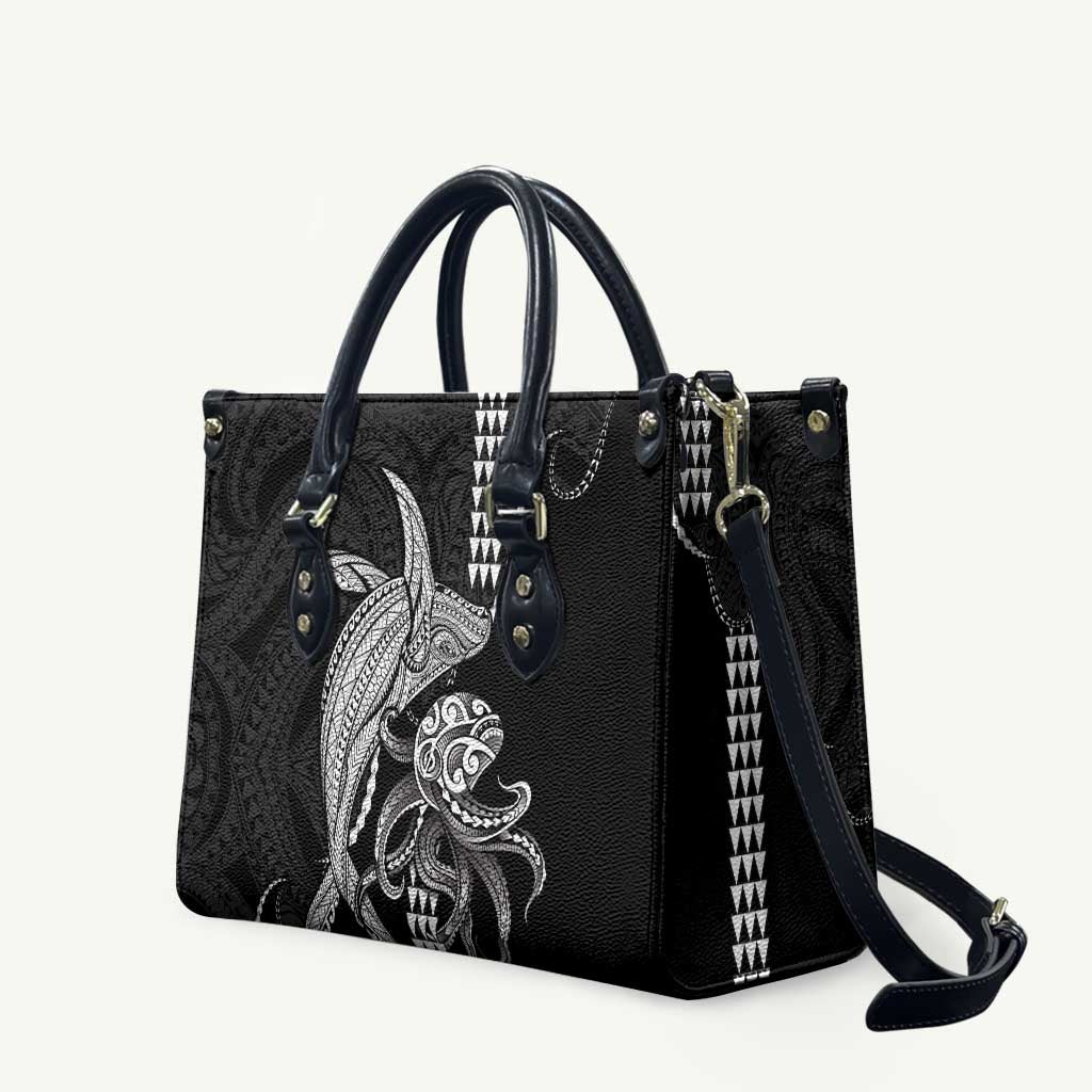 Kanaloa Aloha Hawaii Leather Bag Humpback Whale Octopus Tattoo Kakau Pattern