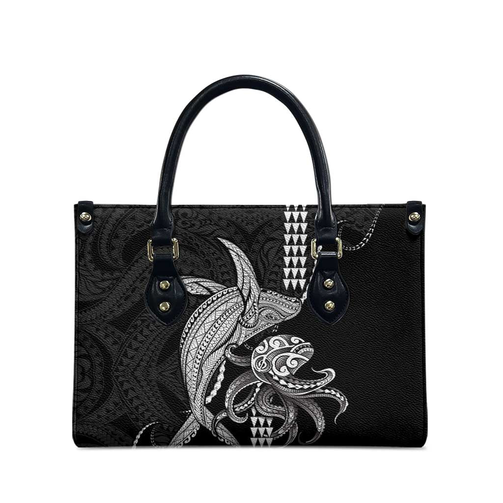 Kanaloa Aloha Hawaii Leather Bag Humpback Whale Octopus Tattoo Kakau Pattern