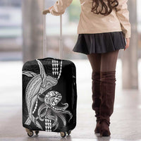 Kanaloa Aloha Hawaii Luggage Cover Humpback Whale Octopus Tattoo Kakau Pattern LT14 - Polynesian Pride