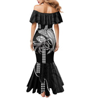 Kanaloa Aloha Hawaii Mermaid Dress Humpback Whale Octopus Tattoo Kakau Pattern LT14 - Polynesian Pride