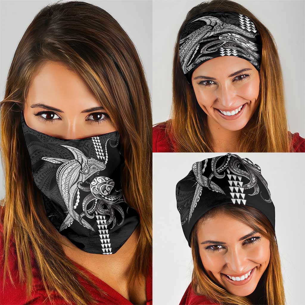 Kanaloa Aloha Hawaii Neck Gaiter Humpback Whale Octopus Tattoo Kakau Pattern LT14 - Polynesian Pride