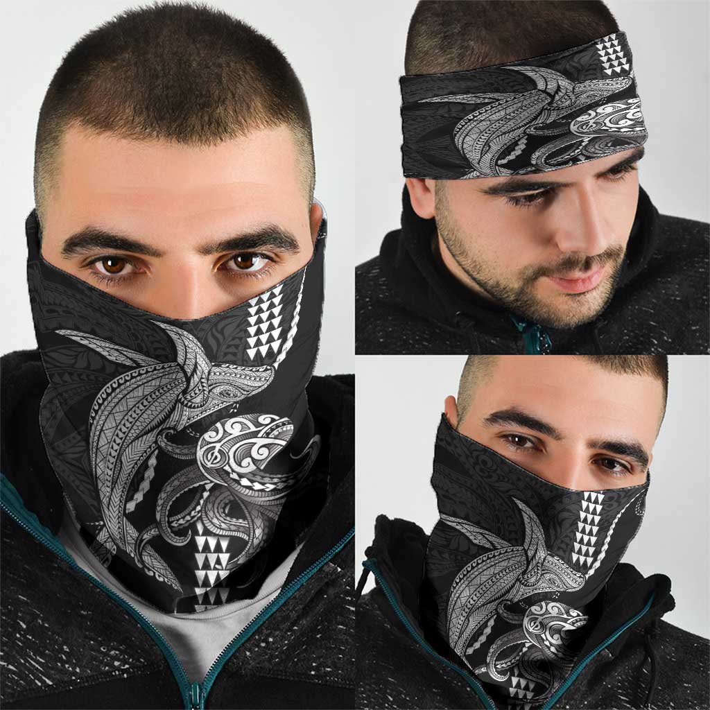 Kanaloa Aloha Hawaii Neck Gaiter Humpback Whale Octopus Tattoo Kakau Pattern LT14 - Polynesian Pride