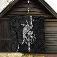 Kanaloa Aloha Hawaii Quilt Humpback Whale Octopus Tattoo Kakau Pattern LT14 - Polynesian Pride