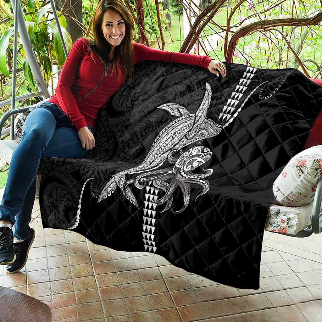 Kanaloa Aloha Hawaii Quilt Humpback Whale Octopus Tattoo Kakau Pattern LT14 - Polynesian Pride