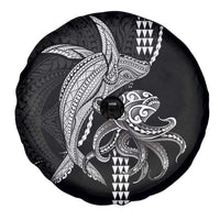Kanaloa Aloha Hawaii Spare Tire Cover Humpback Whale Octopus Tattoo Kakau Pattern LT14 - Polynesian Pride