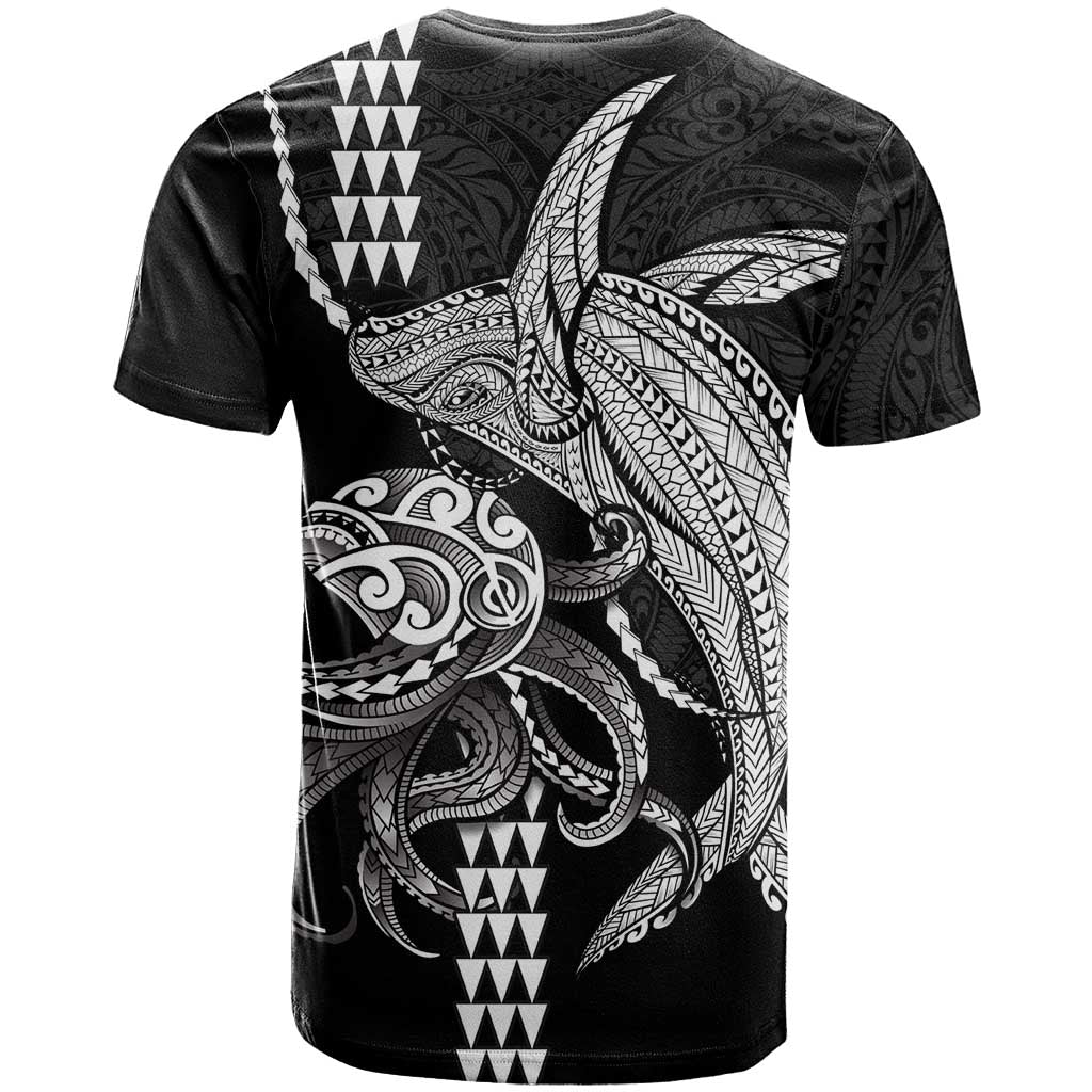 Kanaloa Aloha Hawaii T Shirt Humpback Whale Octopus Tattoo Kakau Pattern LT14 - Polynesian Pride