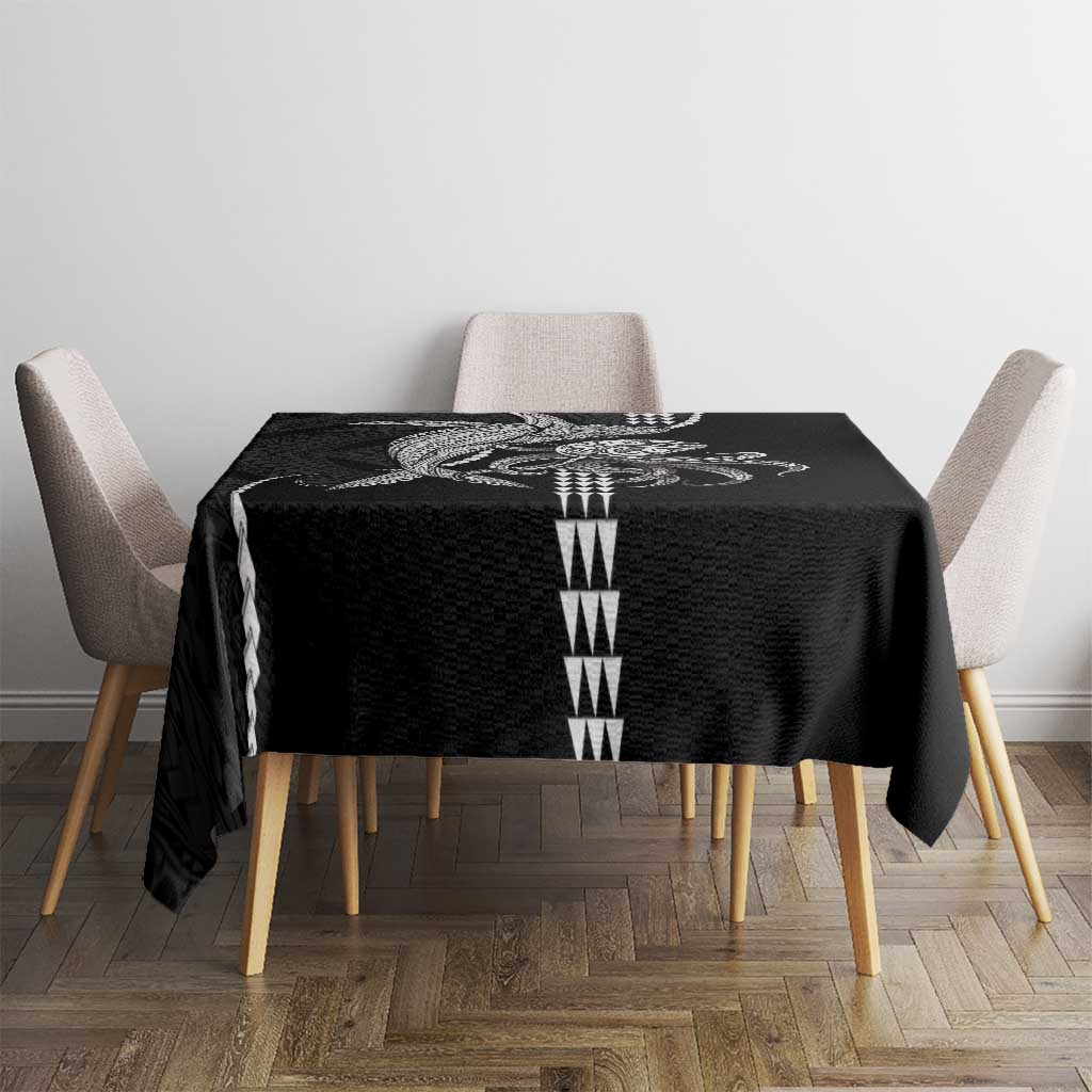 Kanaloa Aloha Hawaii Tablecloth Humpback Whale Octopus Tattoo Kakau Pattern LT14 - Polynesian Pride