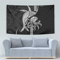 Kanaloa Aloha Hawaii Tapestry Humpback Whale Octopus Tattoo Kakau Pattern LT14 - Polynesian Pride