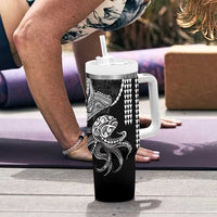 Kanaloa Aloha Hawaii Tumbler With Handle Humpback Whale Octopus Tattoo Kakau Pattern LT14 - Polynesian Pride