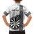 Personalised Fiji Darts Family Matching Puletasi and Hawaiian Shirt Fijian Tapa Pattern - White