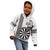 Personalised Fiji Darts Kid Hoodie Fijian Tapa Pattern - White