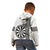 Personalised Fiji Darts Kid Hoodie Fijian Tapa Pattern - White