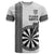Personalised Fiji Darts T Shirt Fijian Tapa Pattern - White