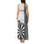 Personalised Fiji Darts Tank Maxi Dress Fijian Tapa Pattern - White