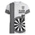 Personalised Fiji Darts Women V-Neck T-Shirt Fijian Tapa Pattern - White