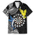 Personalised Cook Islands Darts Family Matching Short Sleeve Bodycon Dress and Hawaiian Shirt Kuki Airani Tribal Pattern