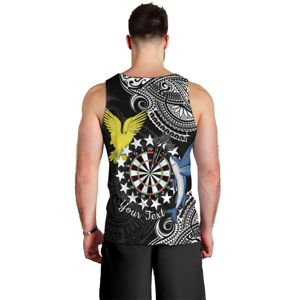Personalised Cook Islands Darts Men Tank Top Kuki Airani Tribal Pattern LT14 - Polynesian Pride