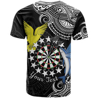Personalised Cook Islands Darts T Shirt Kuki Airani Tribal Pattern